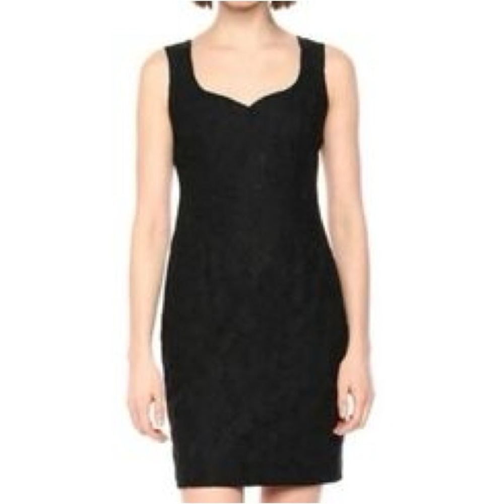 Karl Lagerfeld Chic Formal Black Floral Sleeveless Lace Fitted Dress Size 4 S